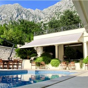 10 bedroom waterfront villa with pool near Dobrota, Kotor Bay, sleeps 22